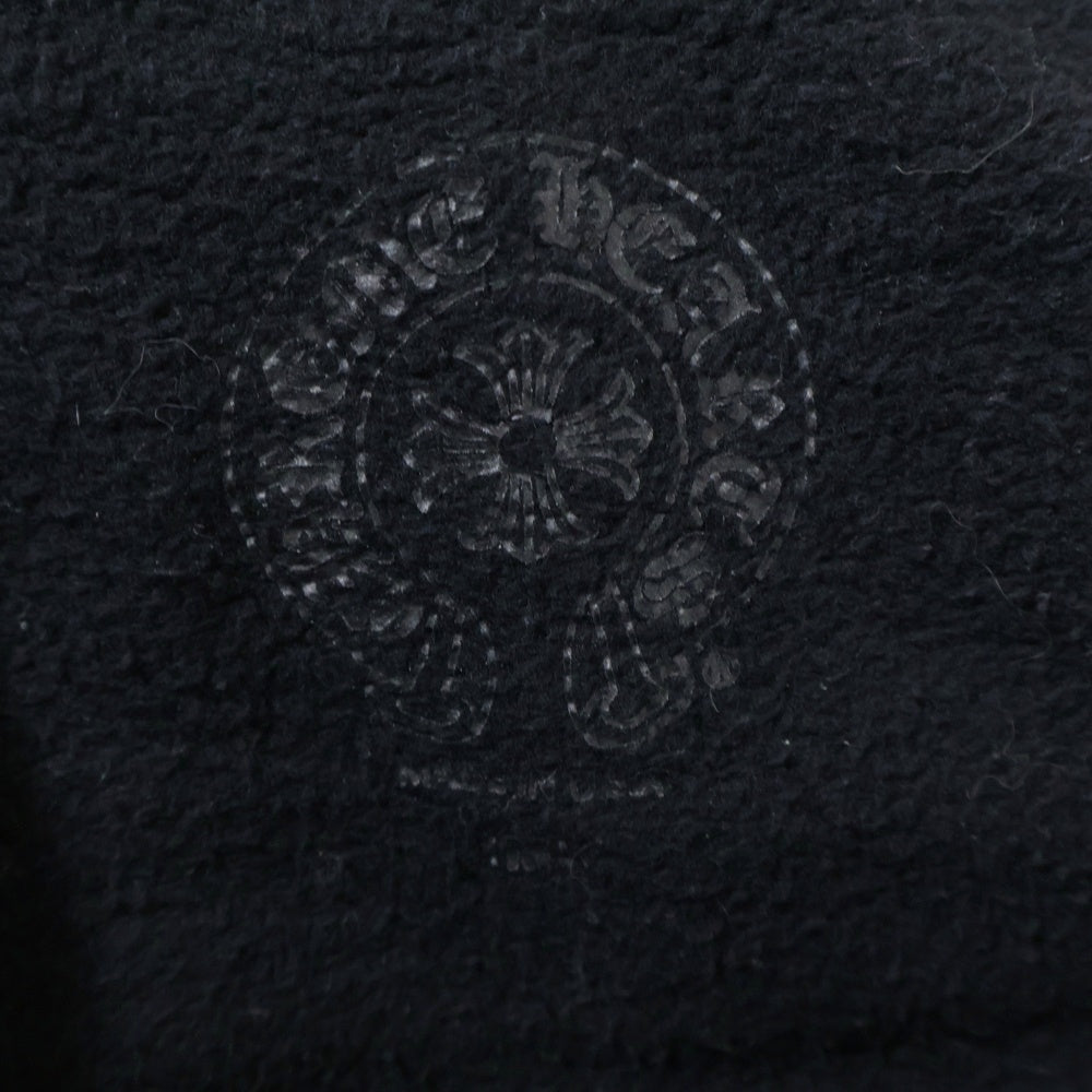 CHROME HEARTS(クロムハーツ) SWTSHRT HD ZIP ラスベガス限定バックホースシュープリントダガージップアップフーディーパーカー ブラック