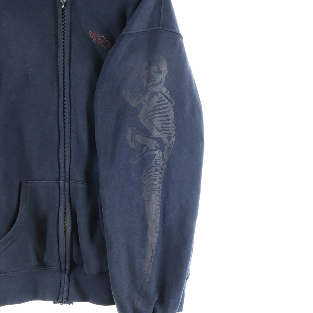 CHROME HEARTS(クロムハーツ) FOTI MAHALIA OLD オールド フォティ マハリアプリント裏地サーマルジップアップフーディーパーカー ブラック