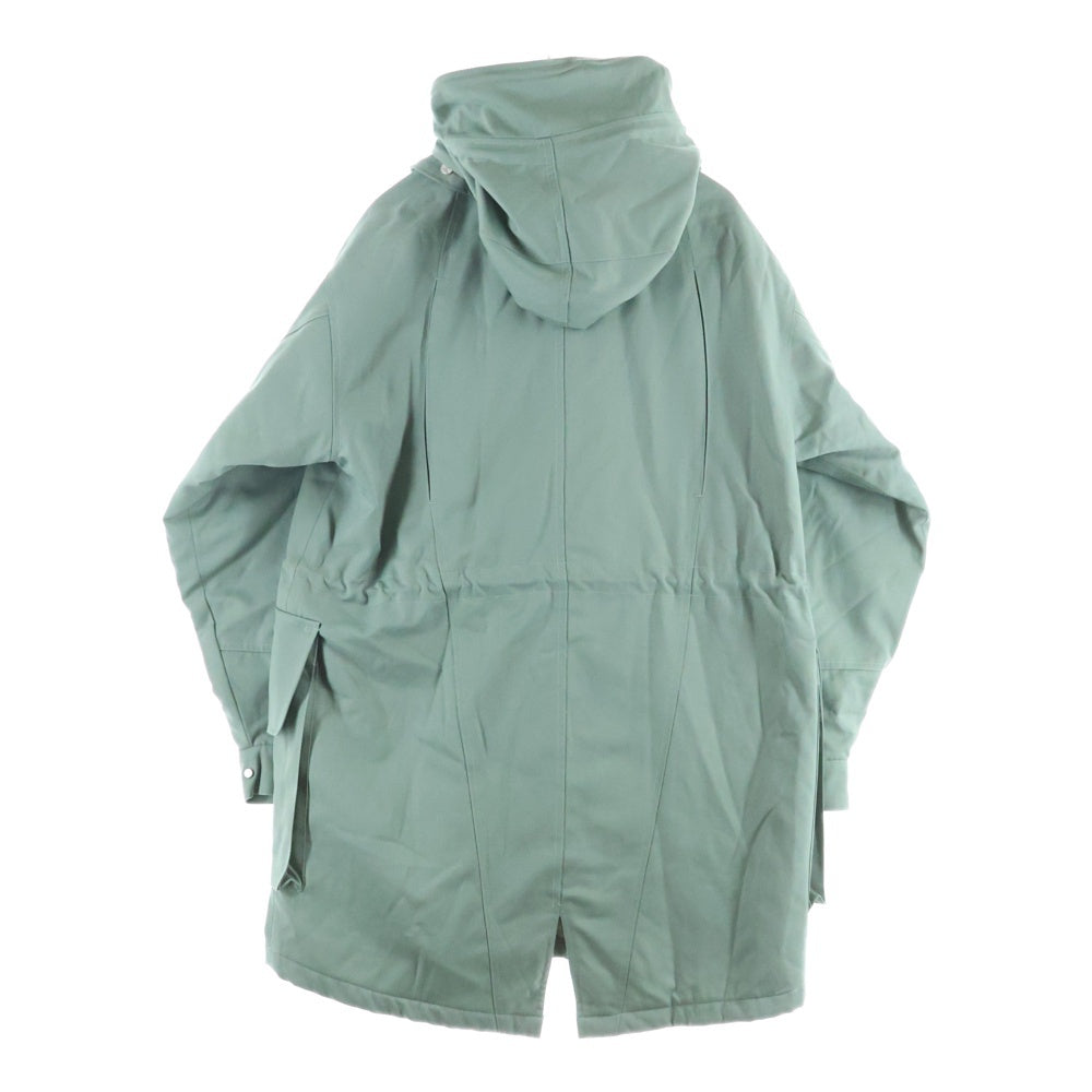 FFFPOSTALSERVICE(トリプルエフポスタルサービス) 25AW Wool Cargo Fishtail Parka カーゴフィッシュテイルロングパーカージャケット FFFPSFW2507 グリーン