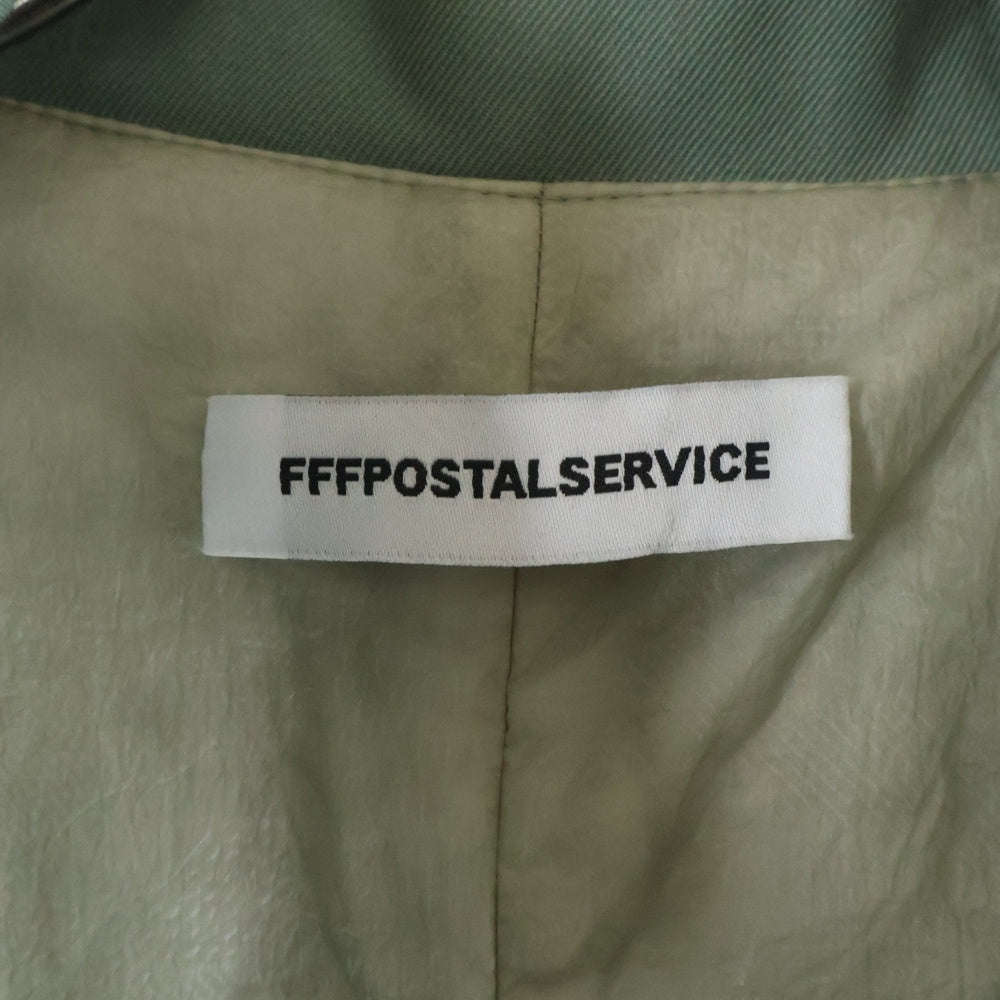 FFFPOSTALSERVICE(トリプルエフポスタルサービス) 25AW Wool Cargo Fishtail Parka カーゴフィッシュテイルロングパーカージャケット FFFPSFW2507 グリーン