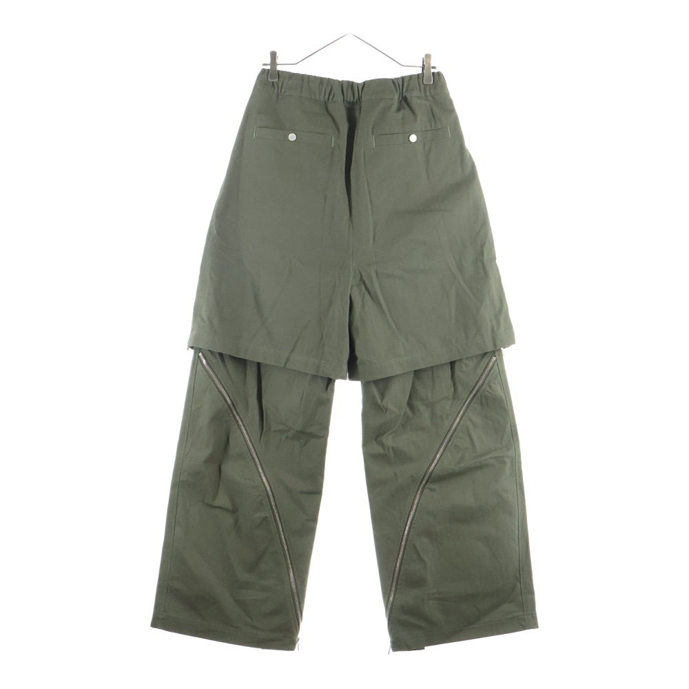 パンツ fffpostalservice FFFPOSTALSERVICE Black 3-Way Zip Cargo Pants FFFPOSTALSERVICE