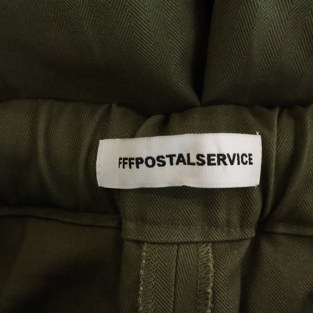 FFFPOSTALSERVICE(トリプルエフポスタルサービス) 25AW Double Layered Zip Trousers ダブルレイヤードトラウザーズパンツ FFFPSFW2518 グリーン