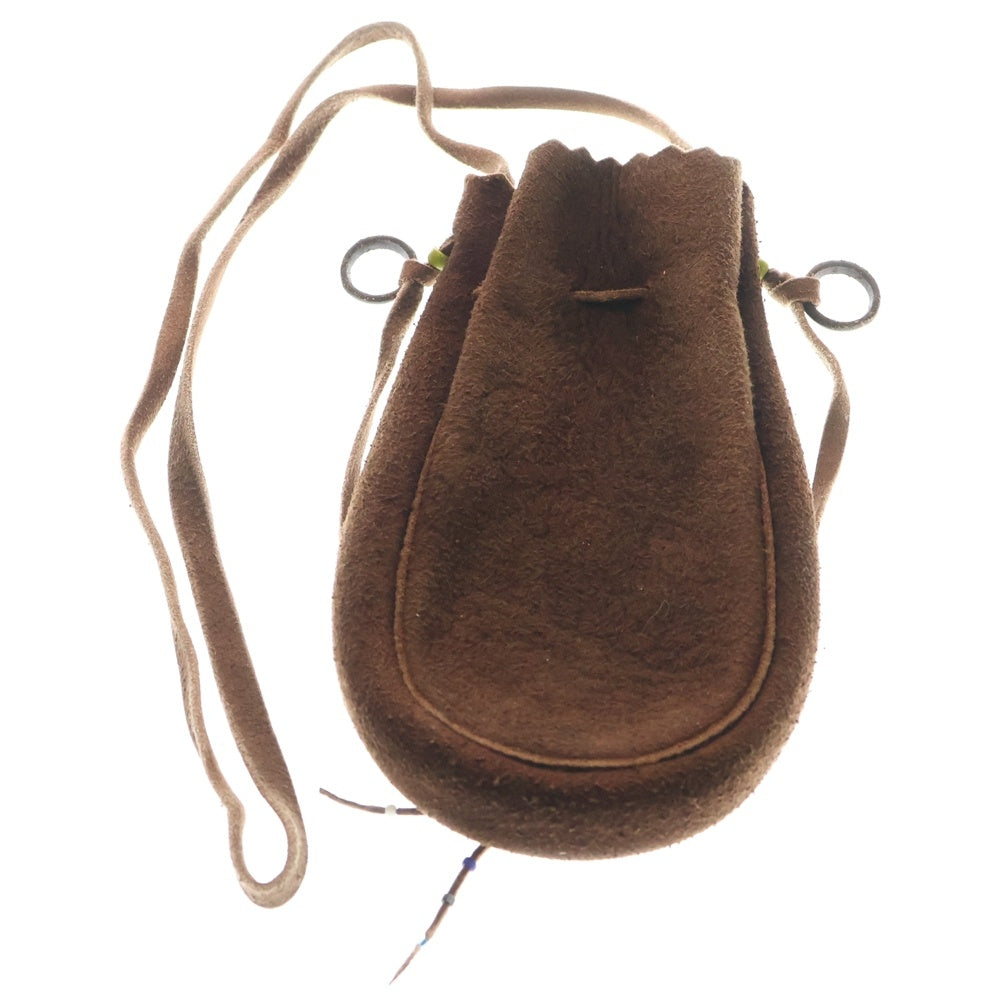 goro's(ゴローズ) K18付きフラワーコンチョ付きマチ付き巾着ポーチ L