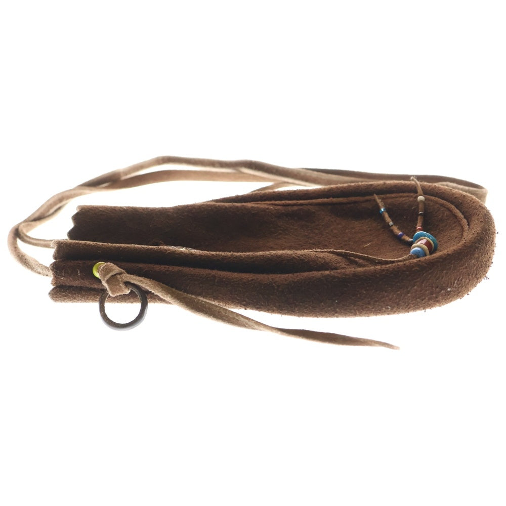 goro's(ゴローズ) K18付きフラワーコンチョ付きマチ付き巾着ポーチ L