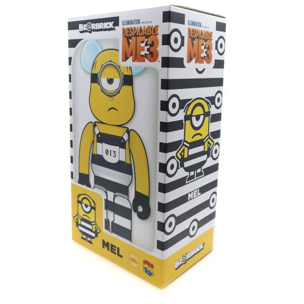 MEDICOM TOY(メディコムトイ) BE@RBRICK Minions Mel 400% ミニオンズ ベアブリック フィギュア イエロー/ブラック/ホワイト