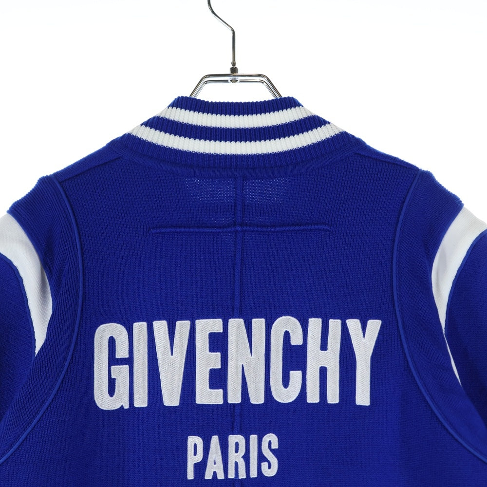 GIVENCHY(ジバンシィ) 18SS ウールニットロゴボンバージャケット BW000H4Z04 ブルー