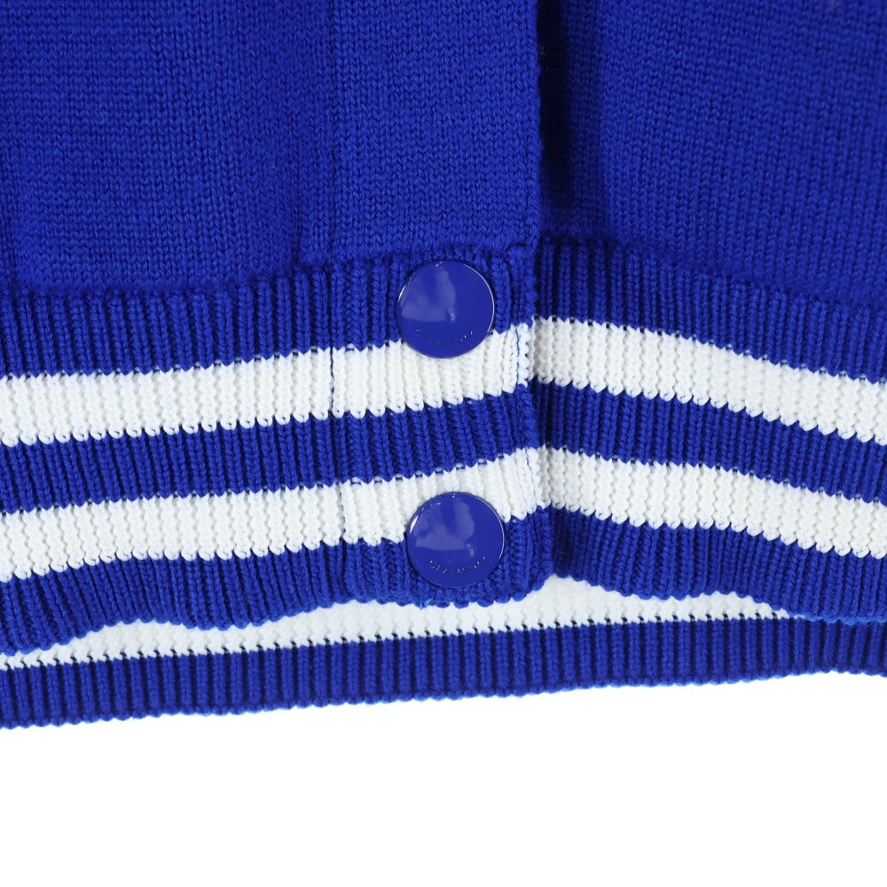 GIVENCHY(ジバンシィ) 18SS ウールニットロゴボンバージャケット BW000H4Z04 ブルー