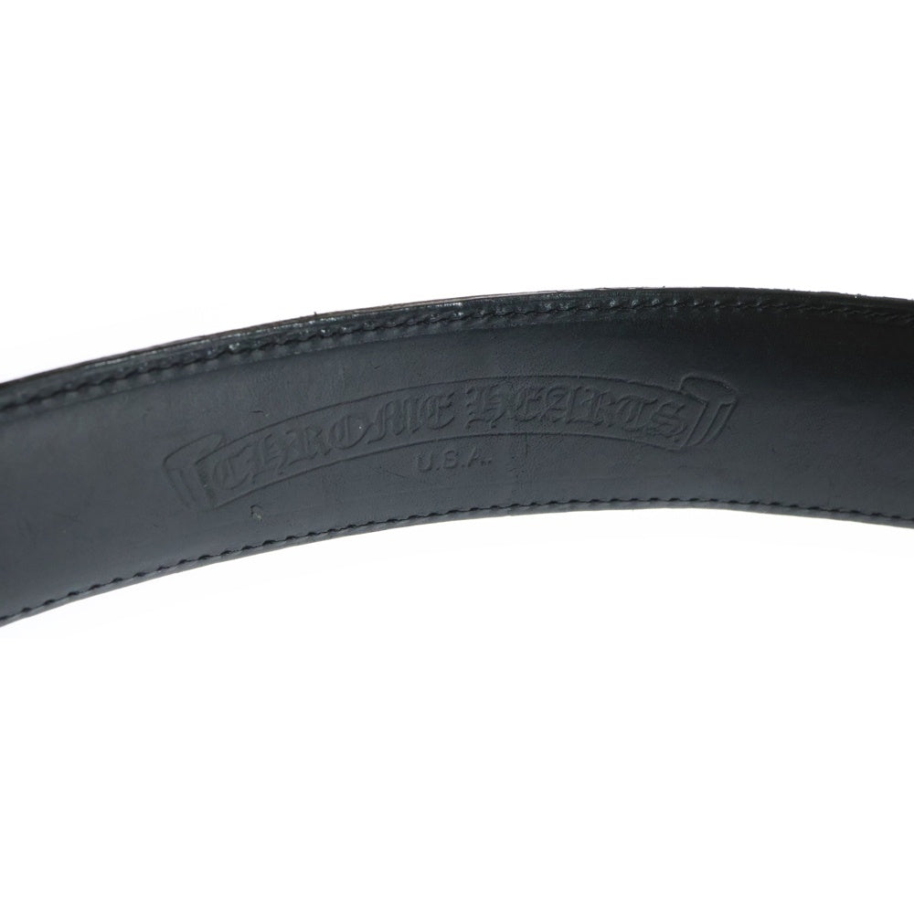 CHROME HEARTS(クロムハーツ) BLT 3PC OTJ 1.5 フィリグリーOTJバックルレザーベルト シルバー/ブラック