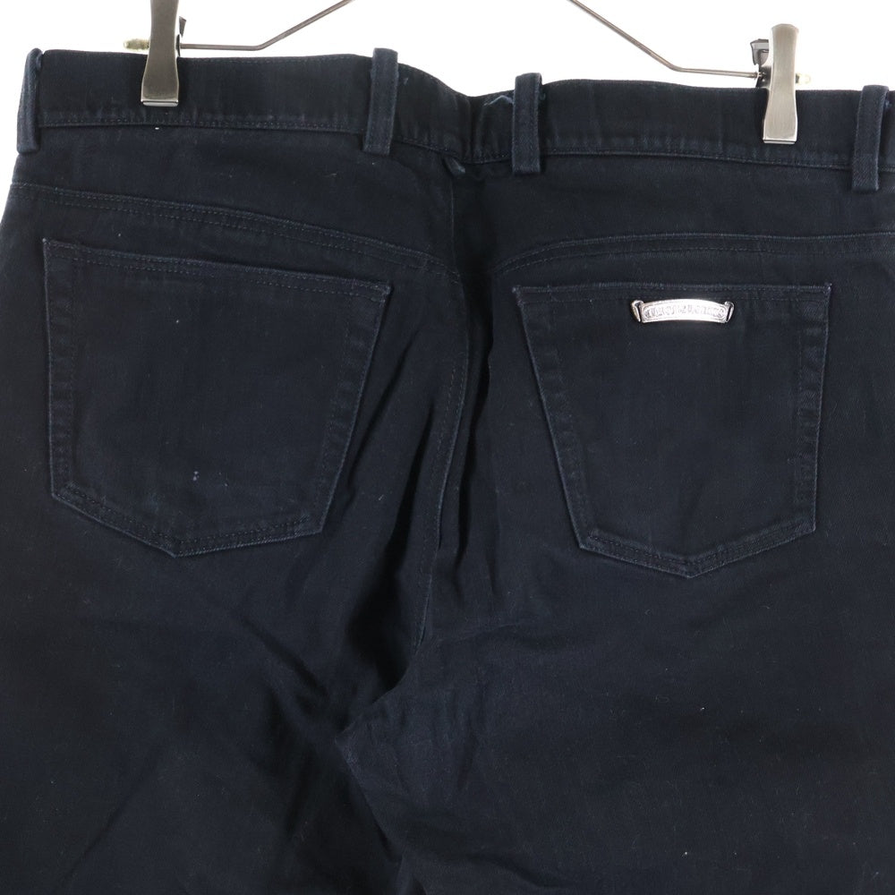 CHROME HEARTS(クロムハーツ) 旧型 OLD FLEURKNEE DNM PANTS オールド フレアニーデニムパンツ ブラック