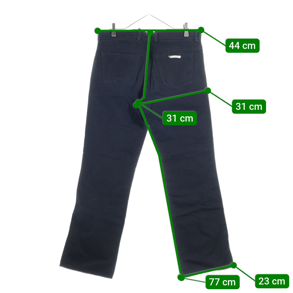 CHROME HEARTS(クロムハーツ) 旧型 OLD FLEURKNEE DNM PANTS オールド フレアニーデニムパンツ ブラック