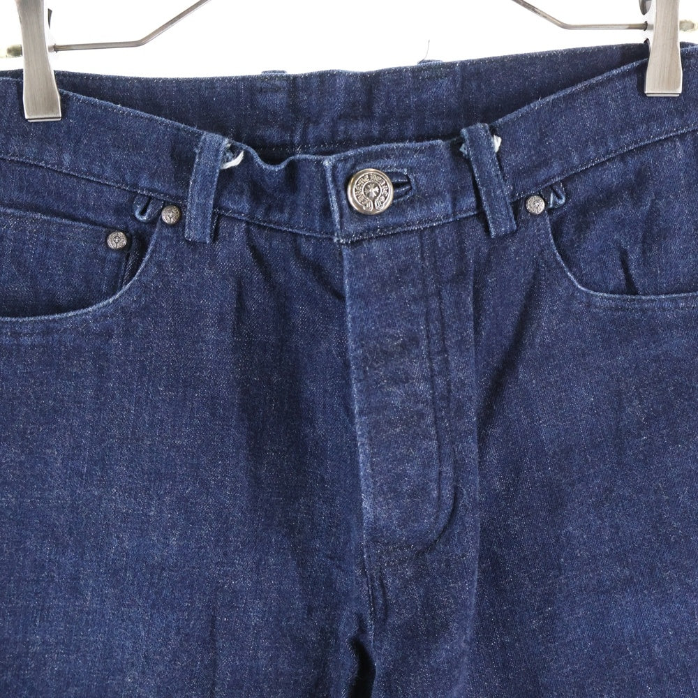 CHROME HEARTS(クロムハーツ) OLD FLEURKNEE DNM PANTS オールド フレアニーデニムパンツ インディゴブルー