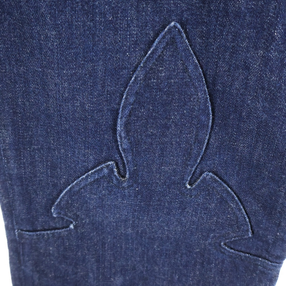 CHROME HEARTS(クロムハーツ) OLD FLEURKNEE DNM PANTS オールド フレアニーデニムパンツ インディゴブルー