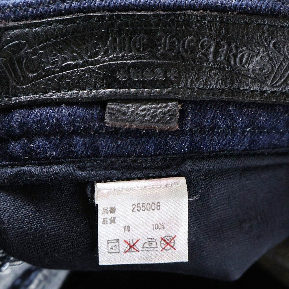 CHROME HEARTS(クロムハーツ) OLD FLEURKNEE DNM PANTS オールド フレアニーデニムパンツ インディゴブルー