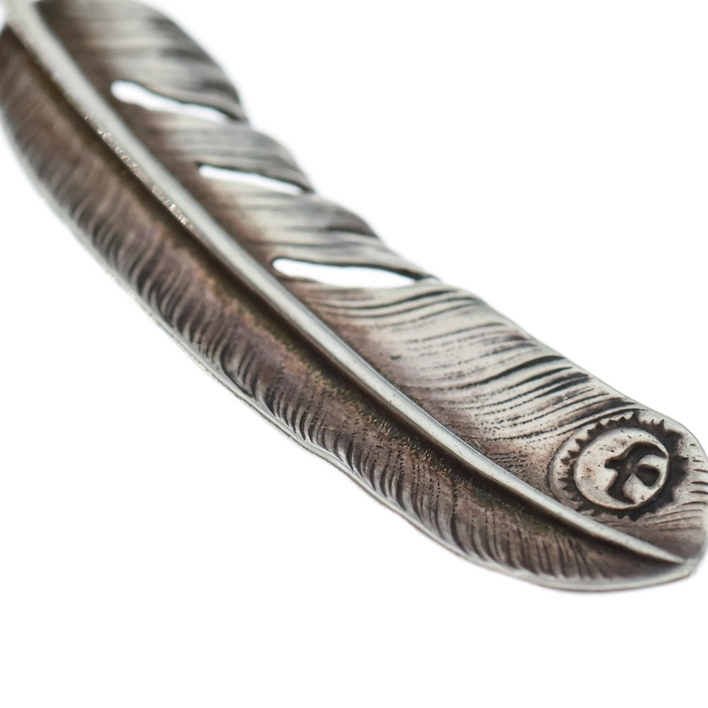 goro's(ゴローズ) 【オールド】SVプレーン特大フェザー 右向き ペンダントトップ シルバー