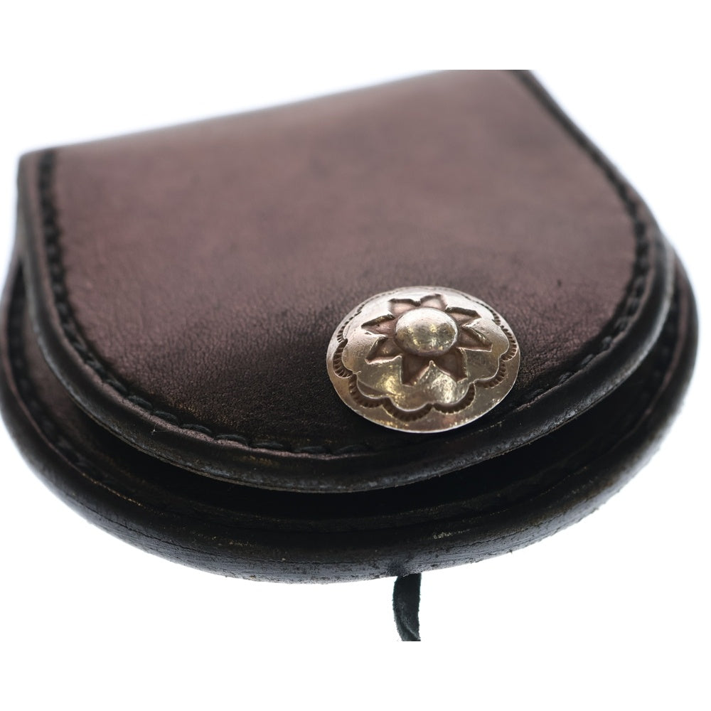 goro's(ゴローズ) SVコンチョ付き レザー コインケース 丸型小銭入れ