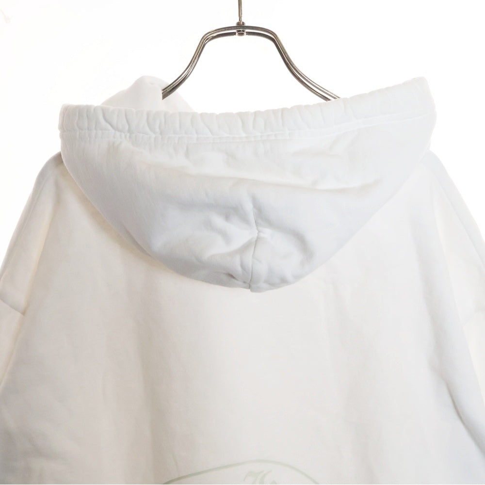 CHROME HEARTS(クロムハーツ) WWW.CHROMEHEARTS.COM HOODIE オンライン限定 ホースシュープリントプルオーバーフーディーパーカー ホワイト
