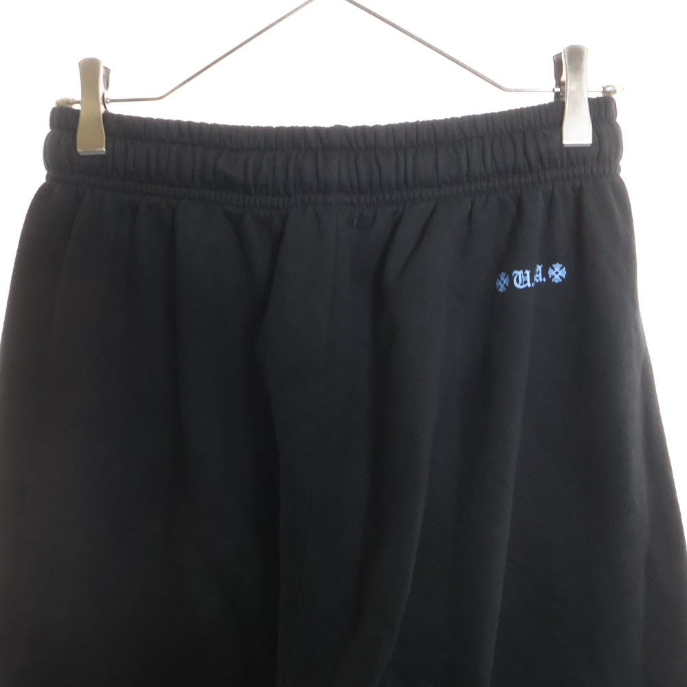 CHROME HEARTS(クロムハーツ) WWW.CHROMEHEARTS.COM SWEAT PANTS オンライン限定 ホースシュープリントスウェットパンツ ブラック/ブルー