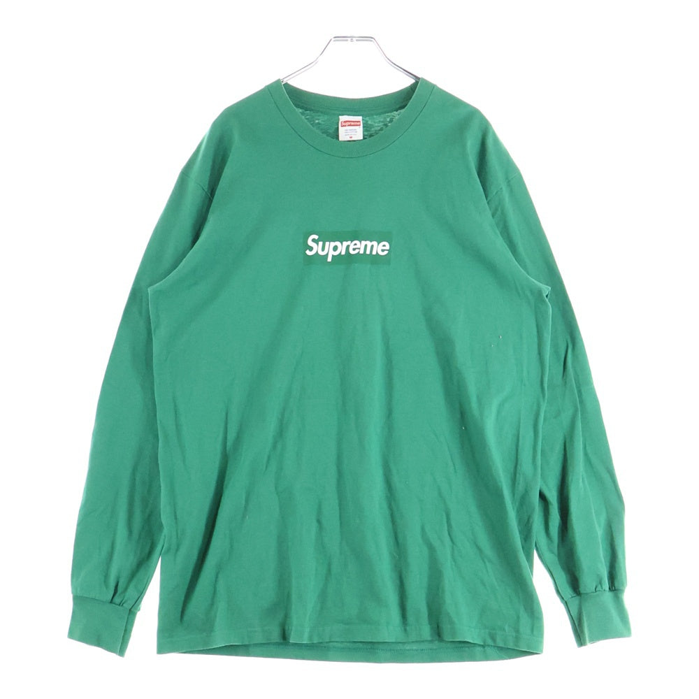 SUPREME(シュプリーム) 20AW Box Logo L/S Tee ボックスロゴ クルーネック ロングスリーブ 長袖Tシャツ グリーン
