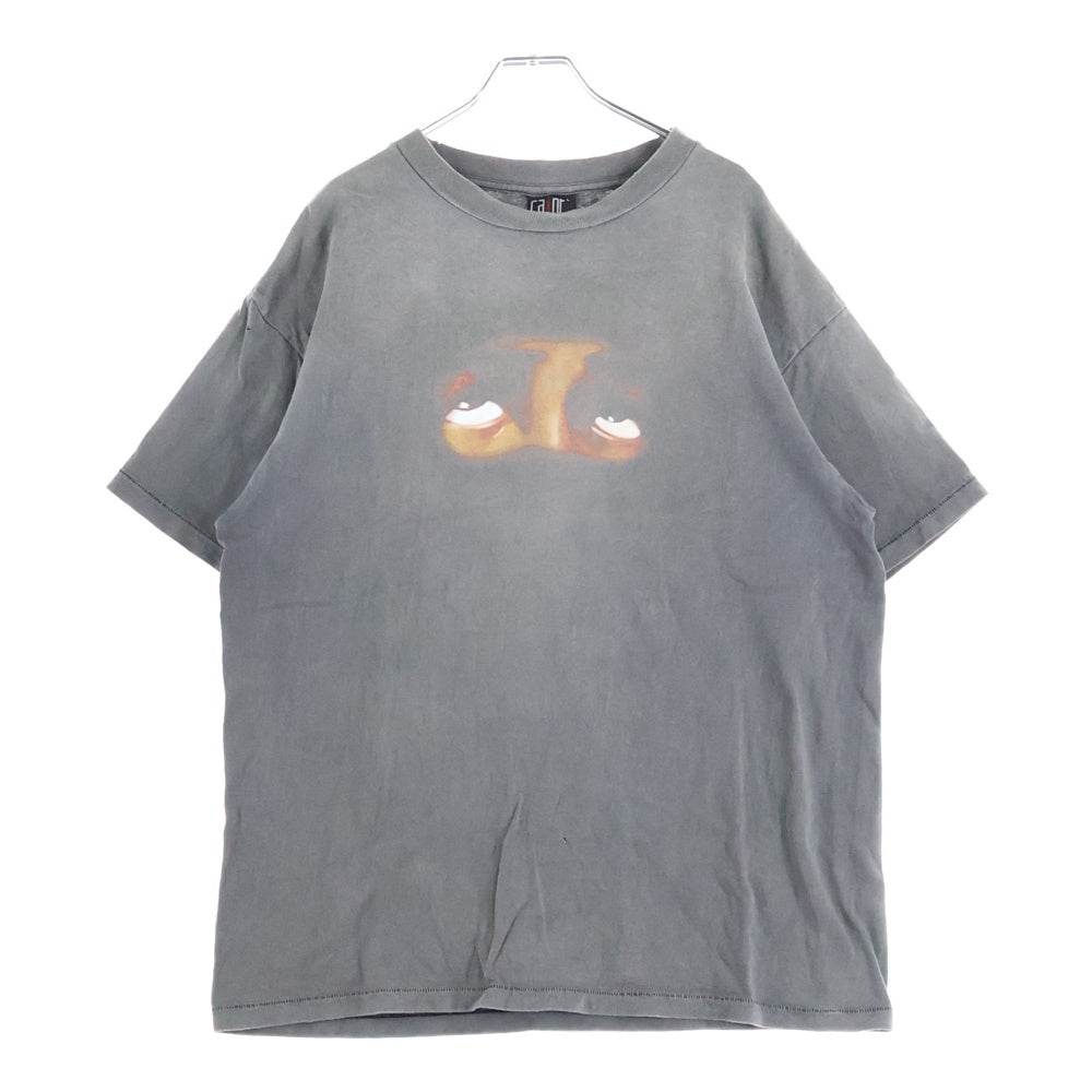 SAINT MICHAEL(セントマイケル) 23SS SS TEE EYES アイプリント ヴィンテージ加工半袖Tシャツ SM-S23-0000-004 ブラック