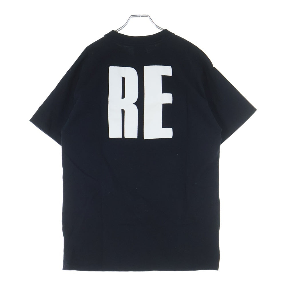 READY MADE(レディメイド) BIG RE TEE ロゴプリント半袖Tシャツ RE-CO-BK-00-00-202 ブラック