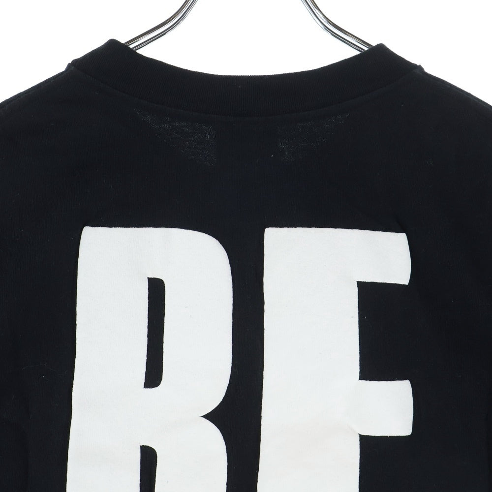 READY MADE(レディメイド) BIG RE TEE ロゴプリント半袖Tシャツ RE-CO-BK-00-00-202 ブラック