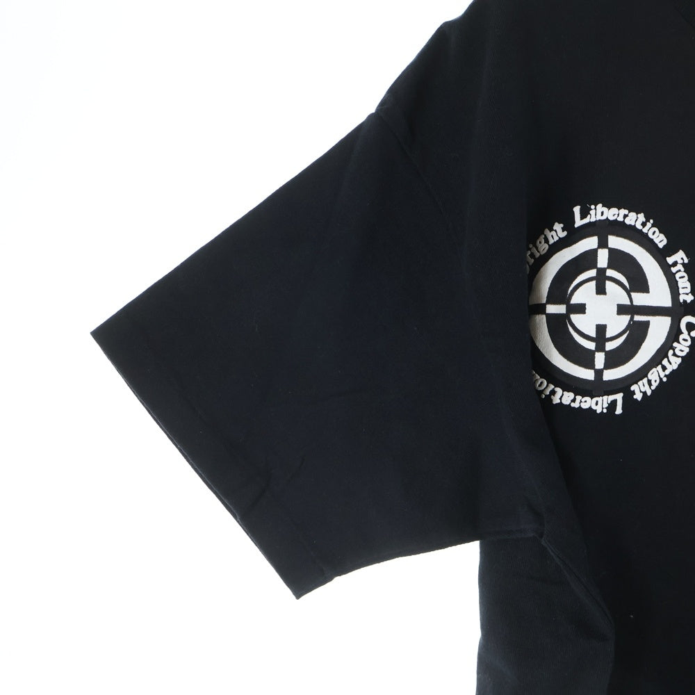 READY MADE(レディメイド) BIG RE TEE ロゴプリント半袖Tシャツ RE-CO-BK-00-00-202 ブラック