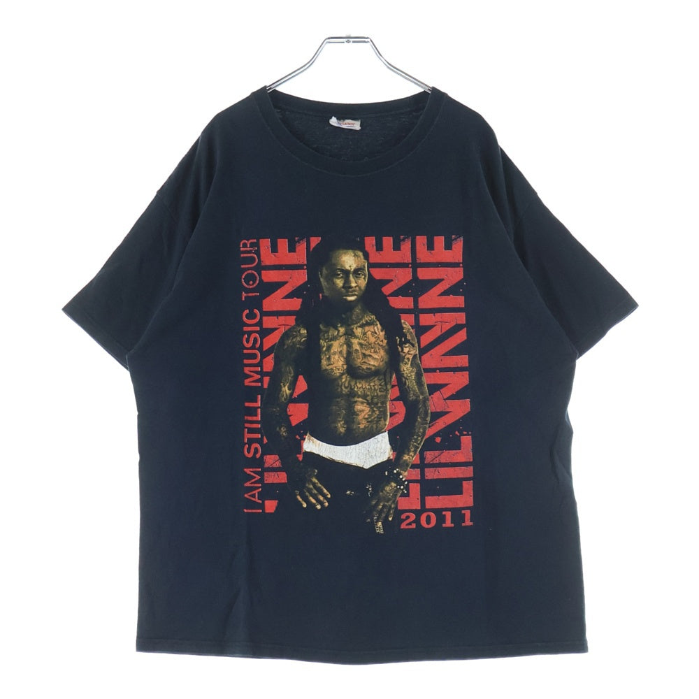 VINTAGE(ヴィンテージ) 00s Lil Wayne I Am Still Music リルウェイン ツアープリント半袖Tシャツ カットソー ブラック