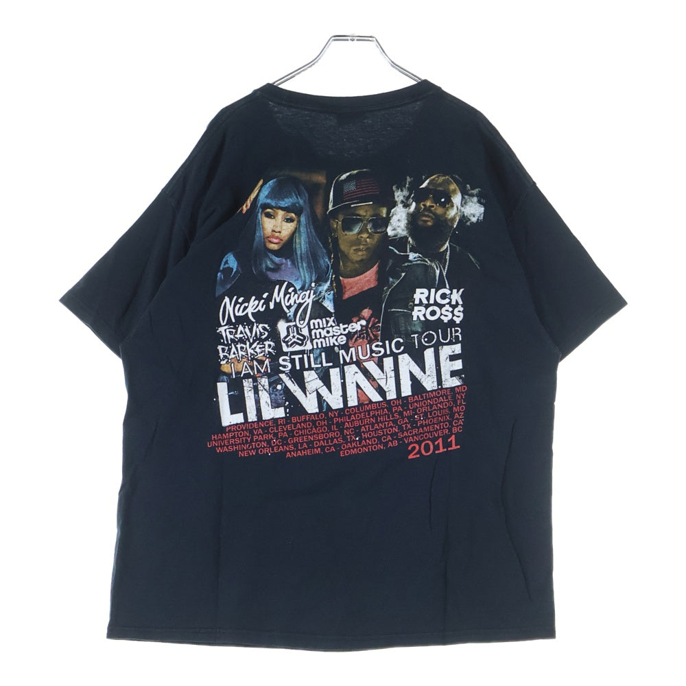 VINTAGE(ヴィンテージ) 00s Lil Wayne I Am Still Music リルウェイン ツアープリント半袖Tシャツ カットソー ブラック