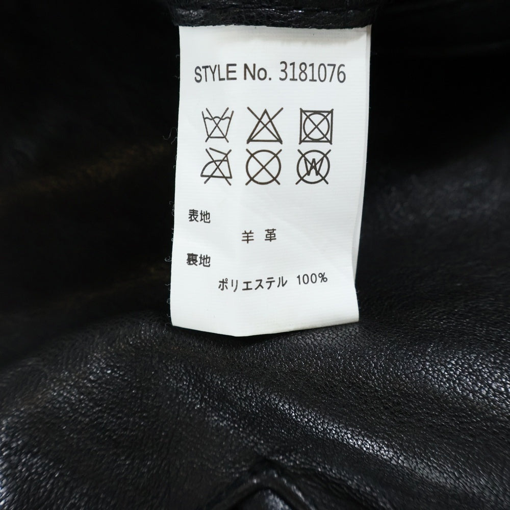 SCHOTT(ショット) シングルブレスト レザーライダースジャケット 3181076