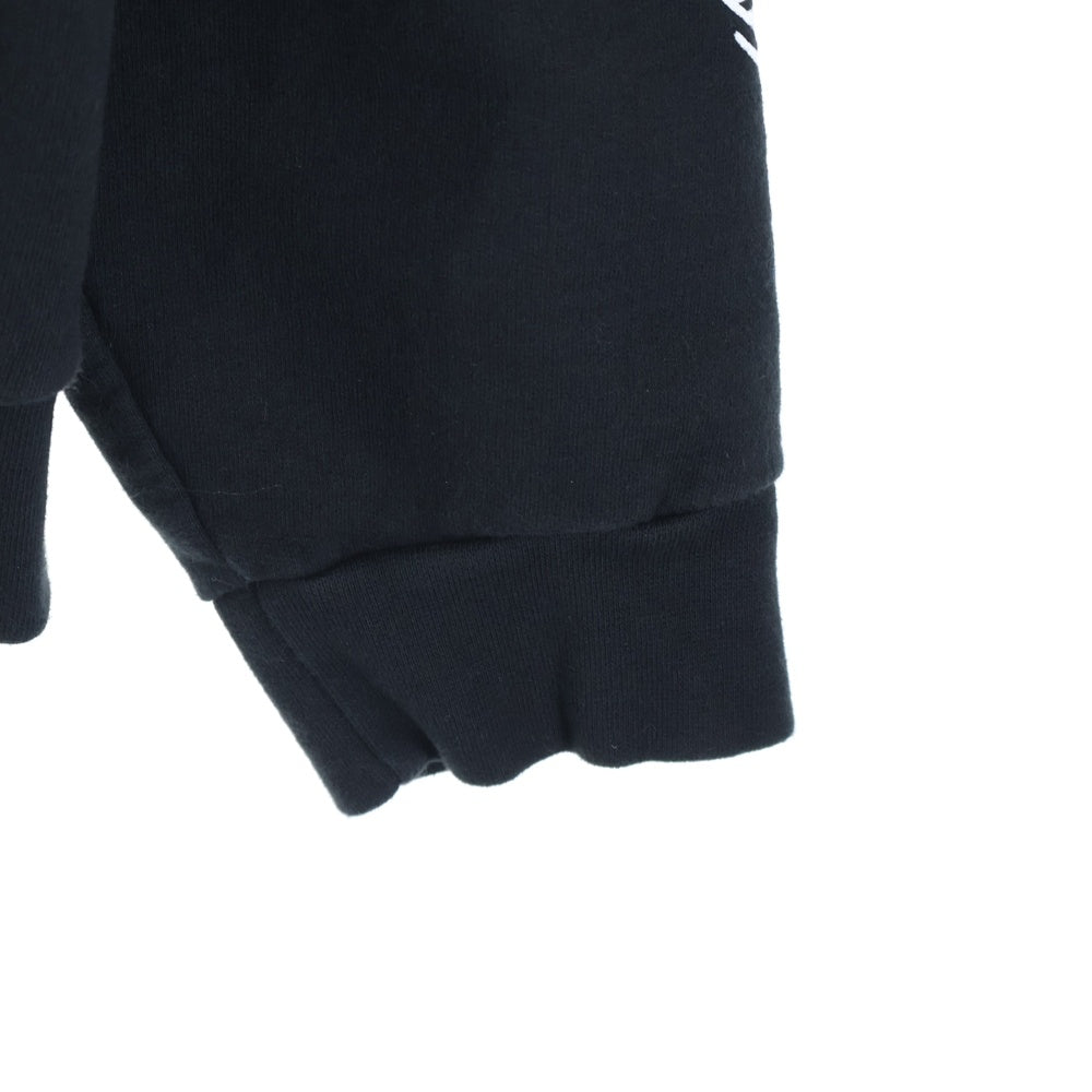 CHROME HEARTS(クロムハーツ) SWTSHRT HD ZIP アームロゴプリント ダガージップアップスウェットパーカー フーディー ブラック