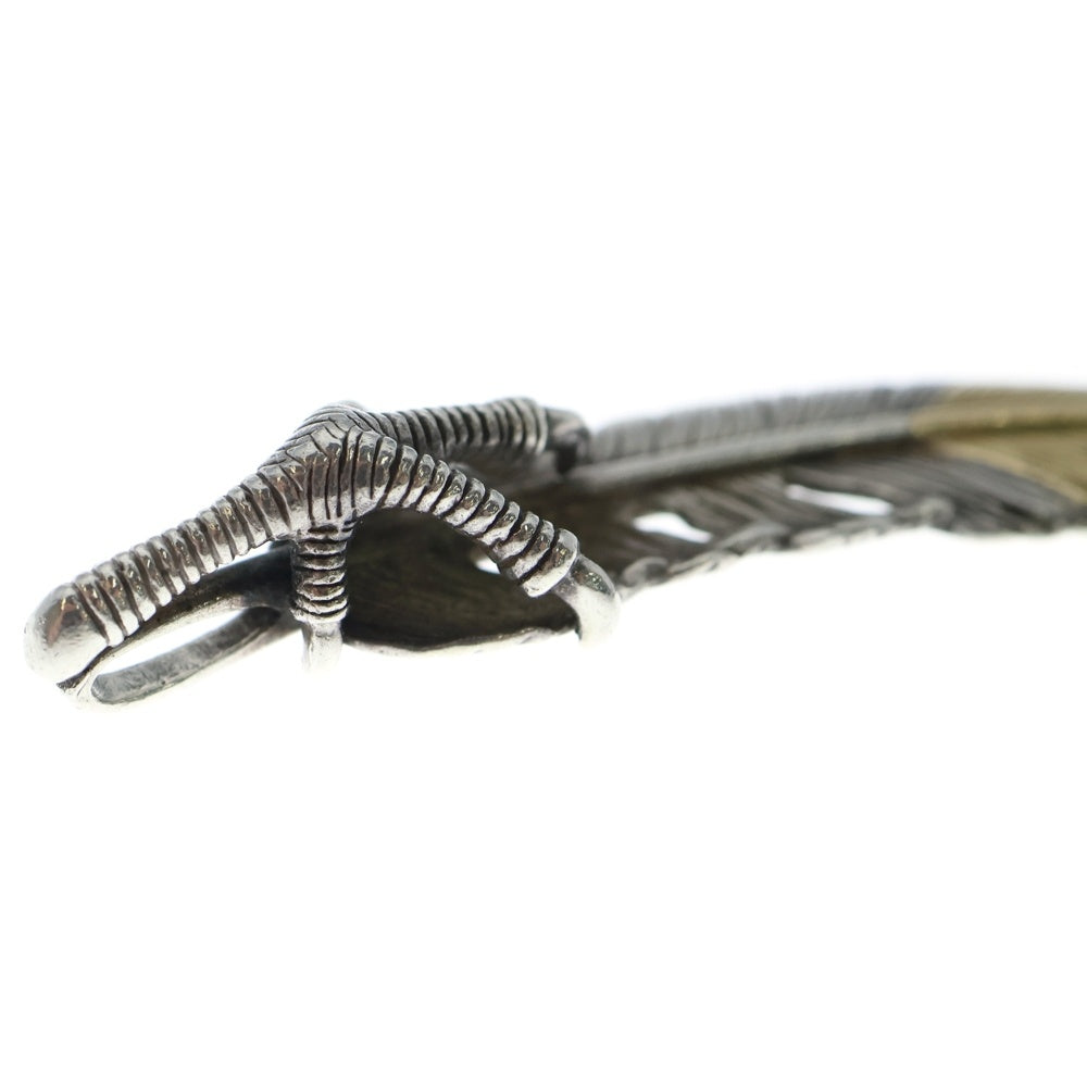 TADY & KING(タディアンドキング) 爪SVフェザー剣先K18 左向き L ネックレストップ シルバー/ゴールド