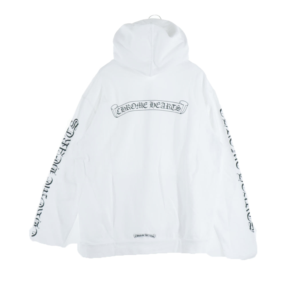 CHROME HEARTS(クロムハーツ) SWTSHRT HD ZIP バックスクロールラベル