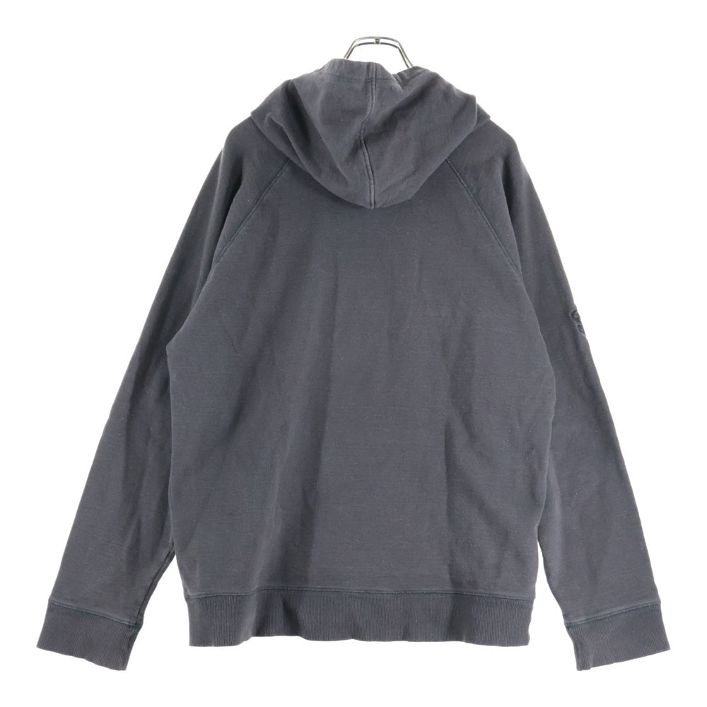 CHROME HEARTS クロムハーツ GRP Y NOT ワイノット ヴァーティカルロゴダガー刺繍スウェットプルオーバーパーカー グレー CHROME HEARTS(クロムハーツ) GRP Y NOT ワイノット ヴァーティカル