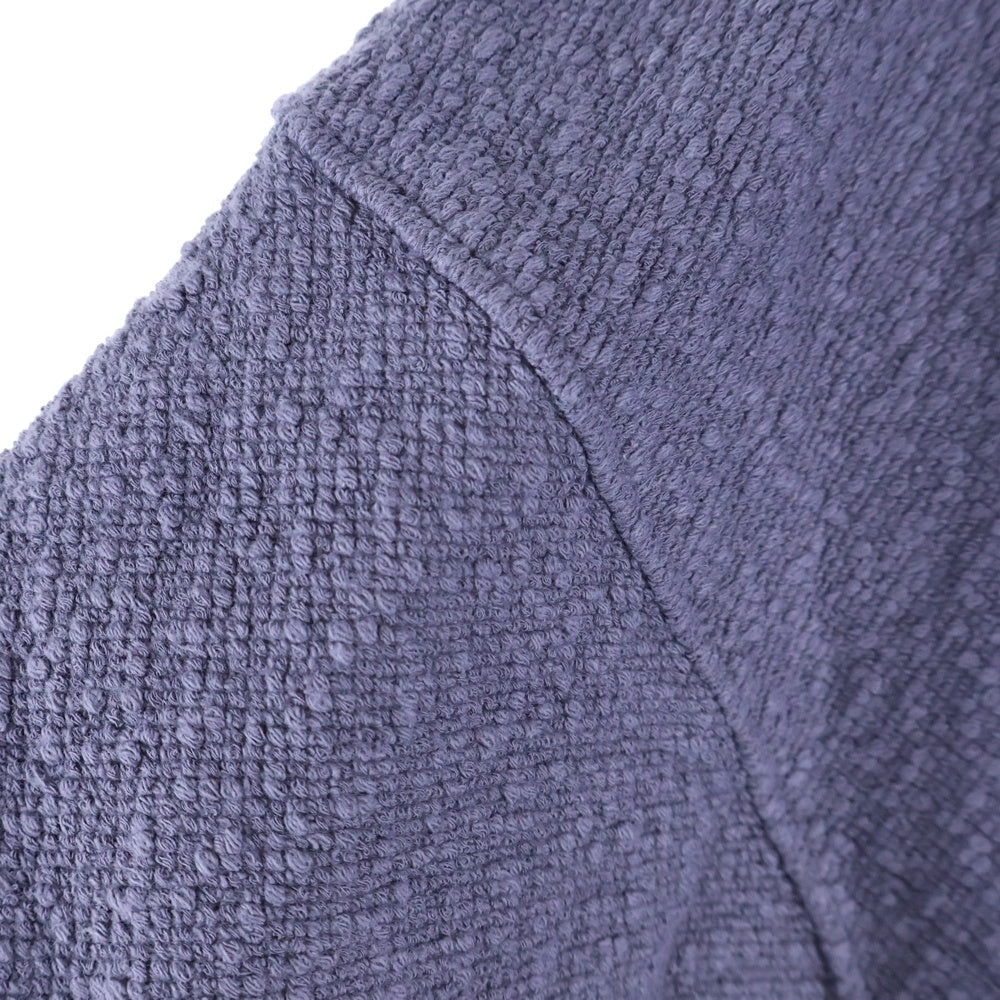 FFFPOSTALSERVICE(トリプルエフポスタルサービス) 25AW ROUND HEM CURVED ZIP-UP HOODIE ラウンドヘム カーブジップアップフーディーパーカー パープル