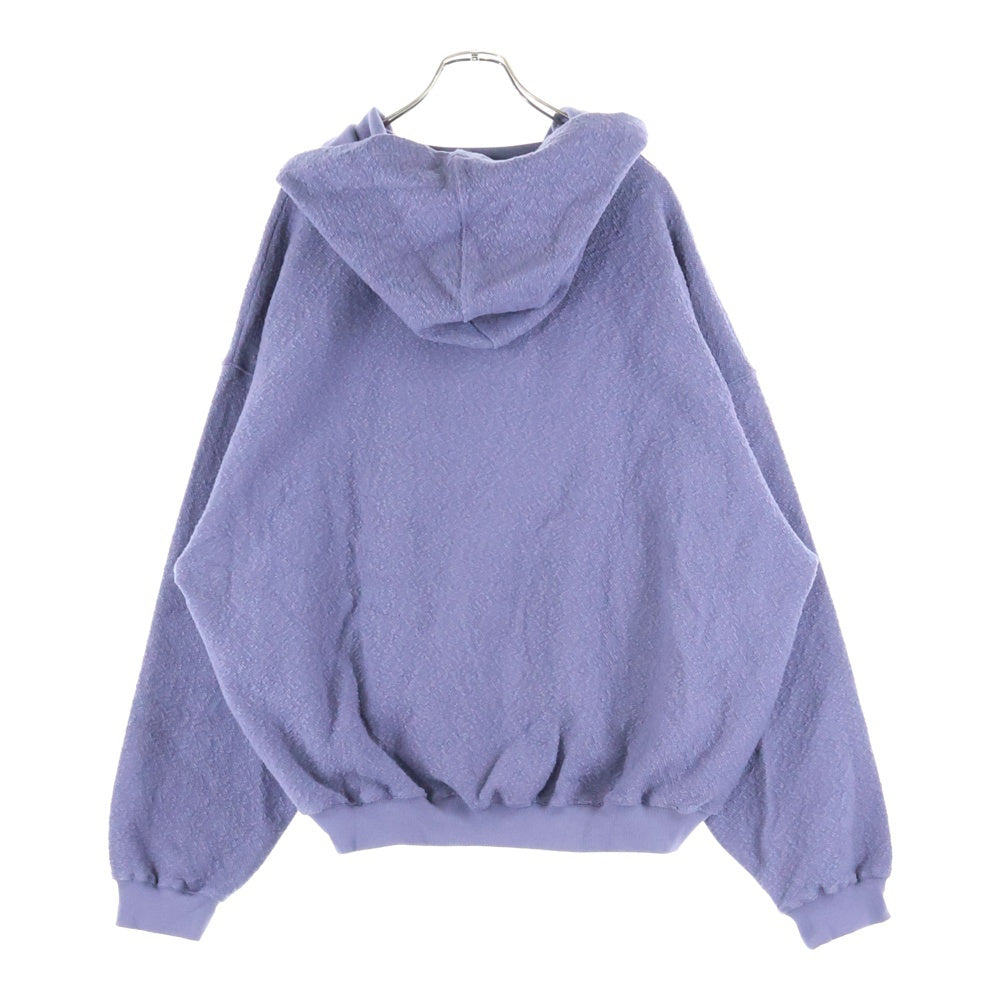 FFFPOSTALSERVICE(トリプルエフポスタルサービス) 25AW ROUND HEM CURVED ZIP-UP HOODIE ラウンドヘム カーブジップアップフーディーパーカー パープル