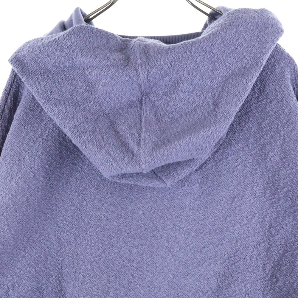FFFPOSTALSERVICE(トリプルエフポスタルサービス) 25AW ROUND HEM CURVED ZIP-UP HOODIE ラウンドヘム カーブジップアップフーディーパーカー パープル