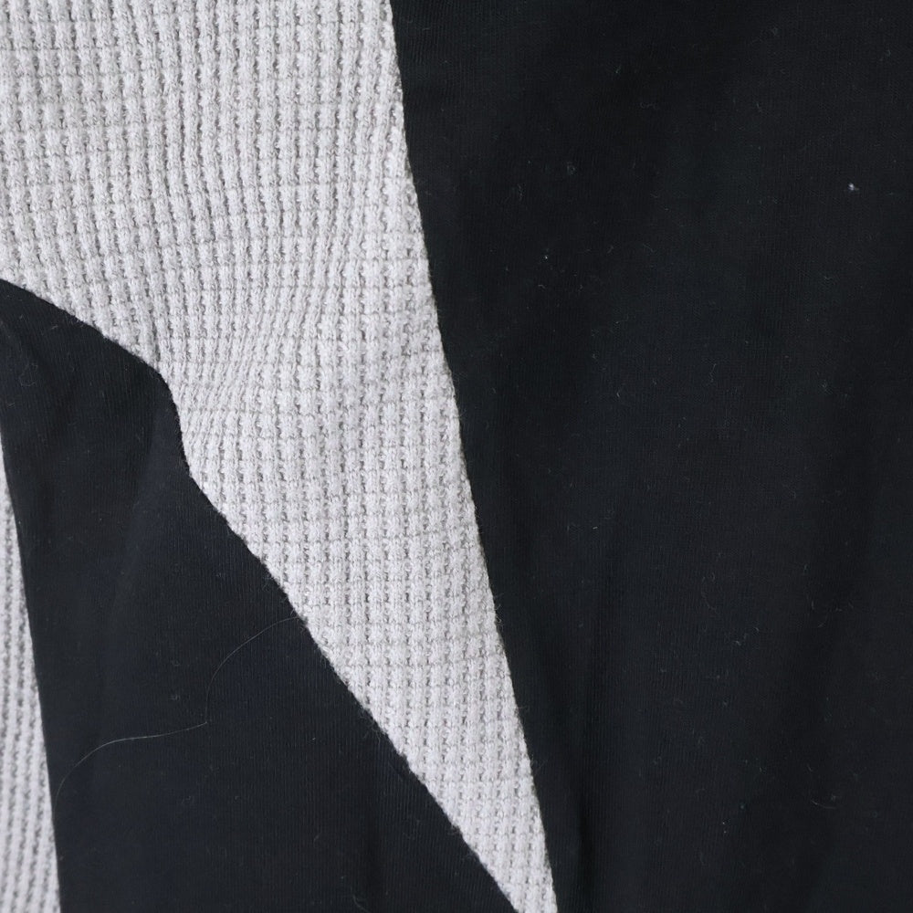 FFFPOSTALSERVICE(トリプルエフポスタルサービス) 25AW Diffraction Knit Layered L/S ディフラクションニットレイヤード長袖Tシャツ ブラック