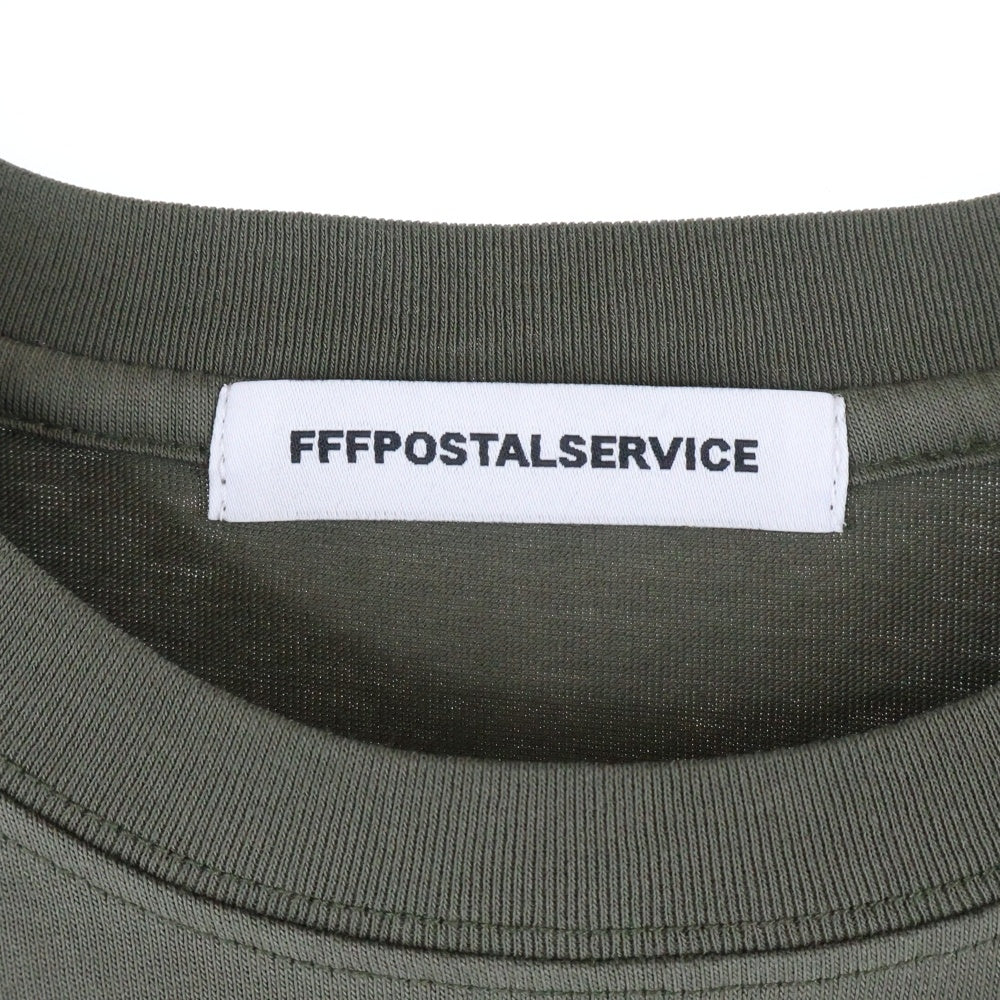 FFFPOSTALSERVICE(トリプルエフポスタルサービス) 25AW Diffraction Knit Layered L/S ディフラクションニットレイヤード長袖Tシャツ カーキ