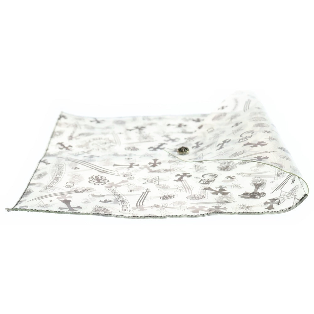 CHROME HEARTS(クロムハーツ) Clear Vinyl Pouch クリアビニールポーチ CHプリント クリアファイル クリア/ブラック