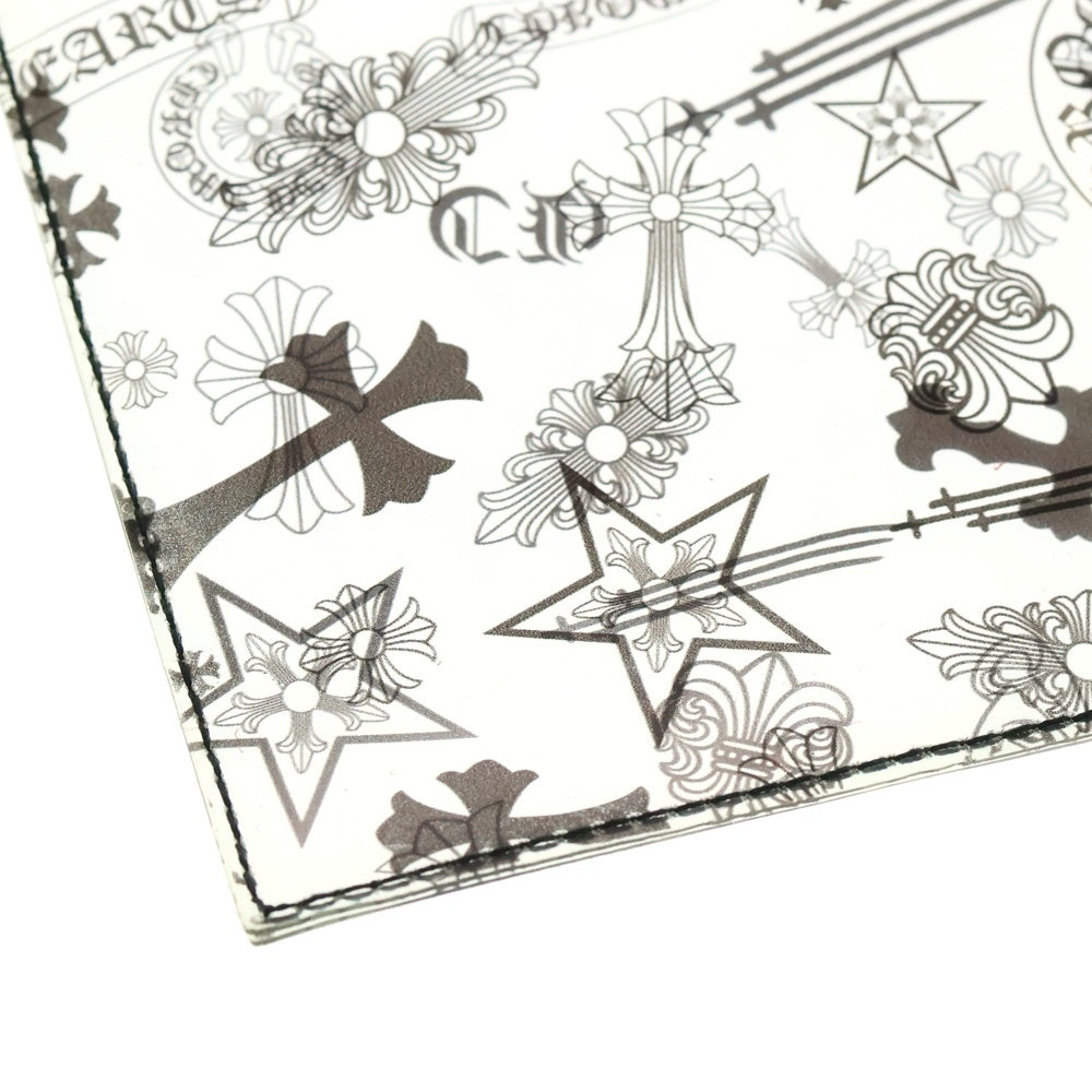 CHROME HEARTS(クロムハーツ) Clear Vinyl Pouch クリアビニールポーチ CHプリント クリアファイル クリア/ブラック
