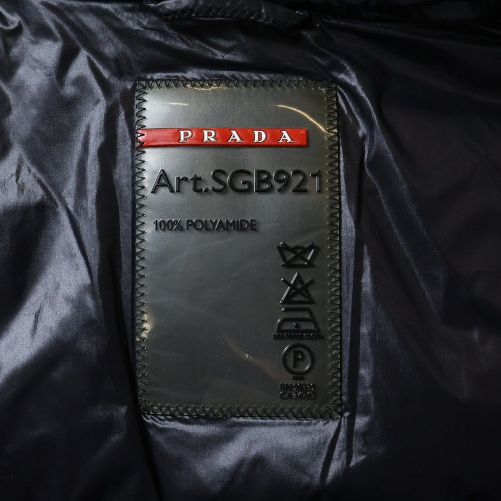 PRADA SPORT(プラダ スポーツ) SGB921 リネアロッサ ライトダウンジャケット ブラック