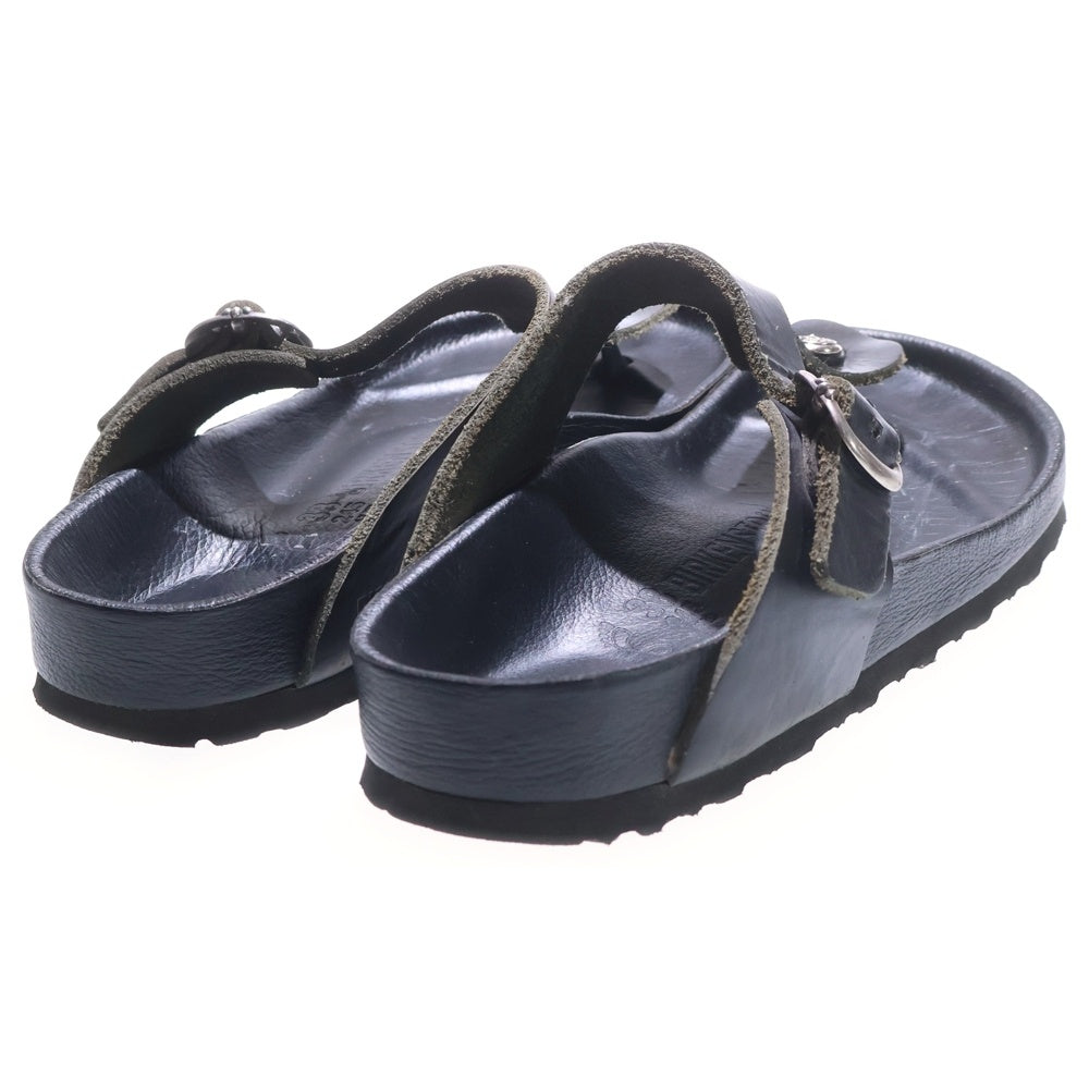 CHROME HEARTS(クロムハーツ) ×BIRKENSTOCK ビルケンシュトック ギゼ ガンスリンガー レザーサンダル ブラック/シルバー レディース