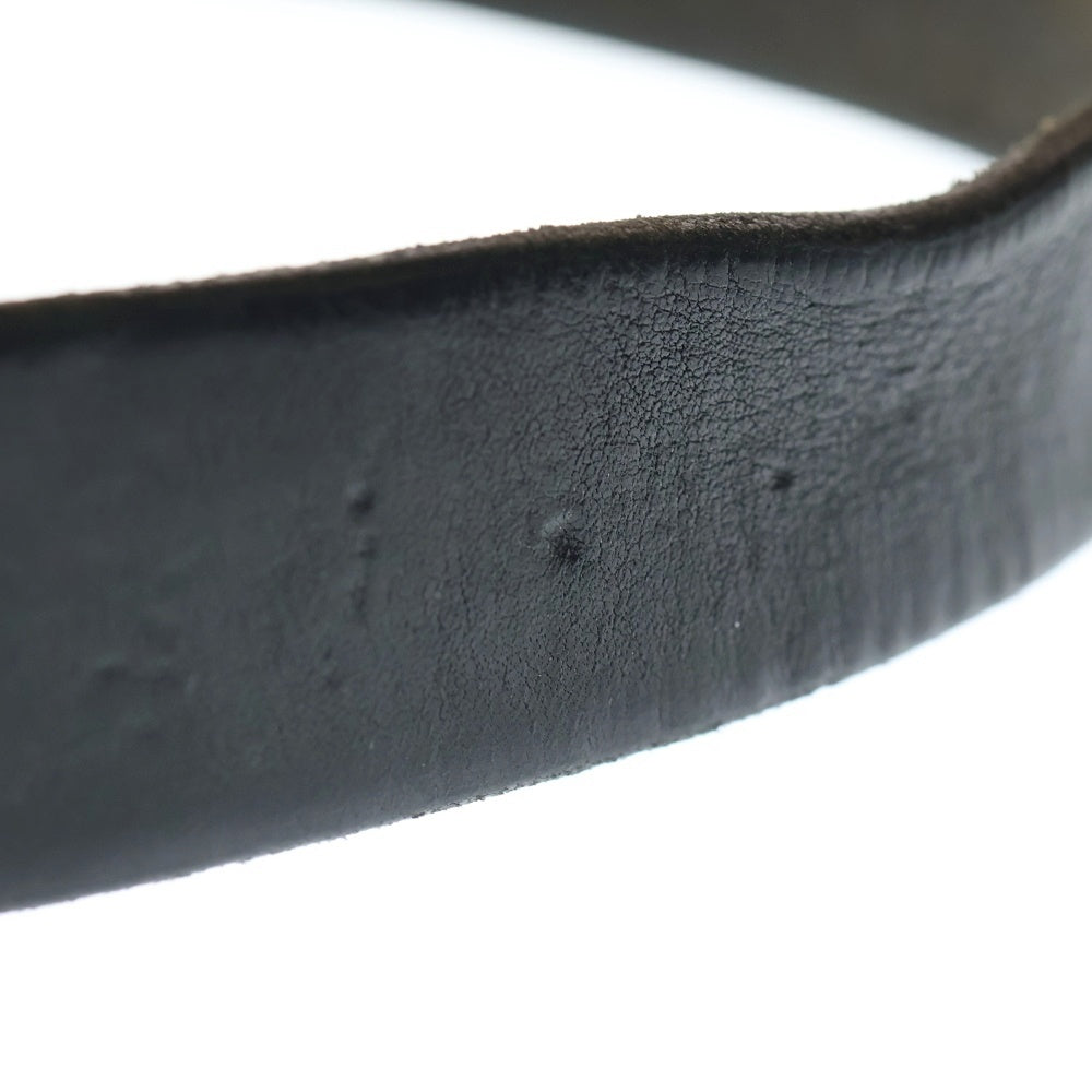 goro's(ゴローズ) 固定式金メタル付き特大風車コンチョ付きベルト シルバーゴールド