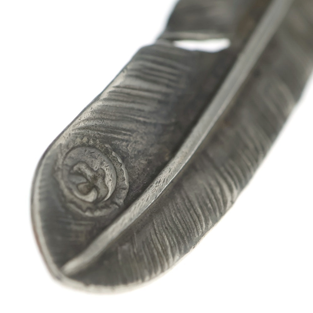 goro's(ゴローズ) 【現行】銀爪小メタル付き特大フェザー 左向き ペンダントトップ シルバー/ゴールド BGA018