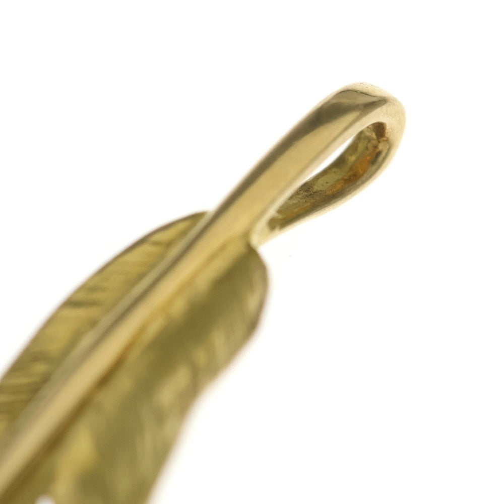 goro's(ゴローズ) 全金フェザー大 ペンダントトップ ゴールド BGA061