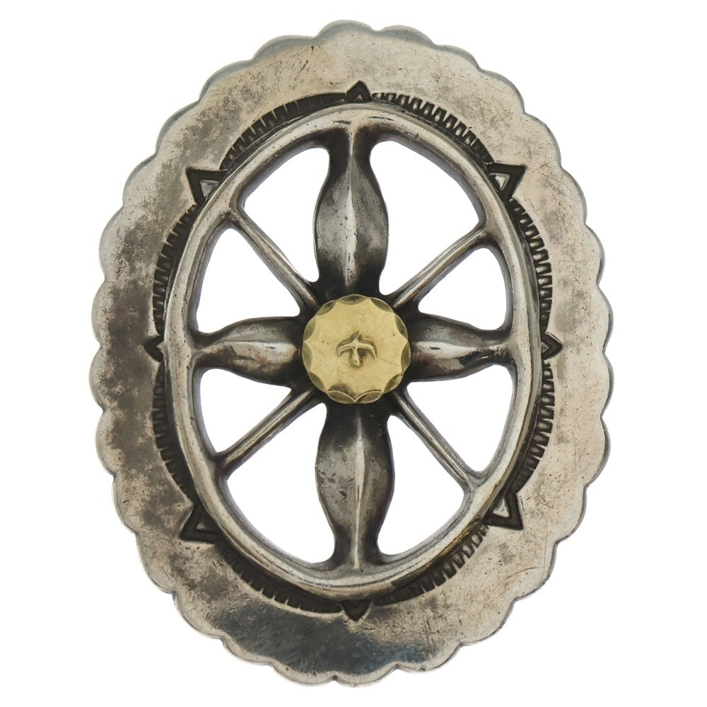 goro's(ゴローズ) K18付き特大風車コンチョ シルバー/ゴールド BGA230