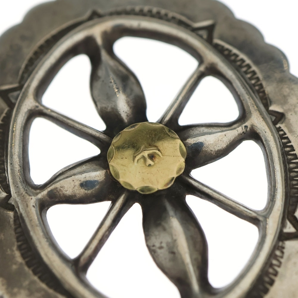 goro's(ゴローズ) K18付き特大風車コンチョ シルバー/ゴールド BGA230