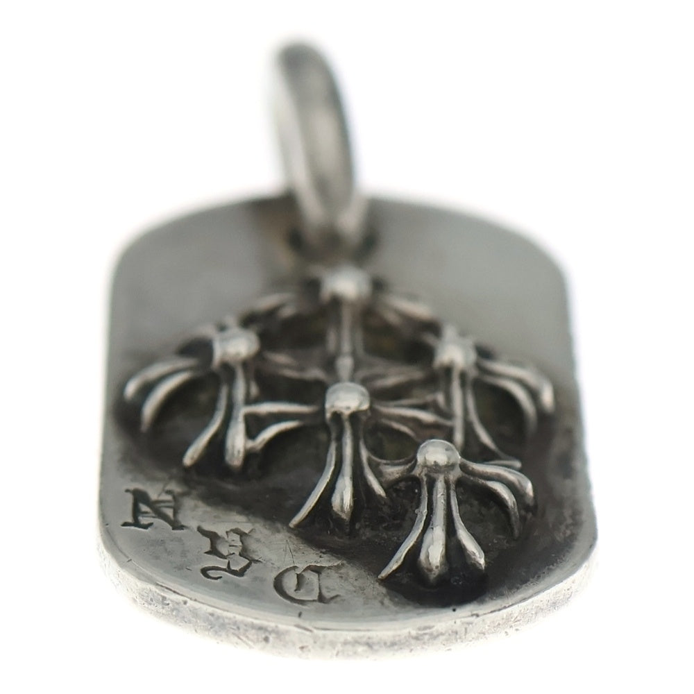 CHROME HEARTS(クロムハーツ) RAISED DOGTAG レイズドドッグタグ NYC限定 ネックレストップ シルバー