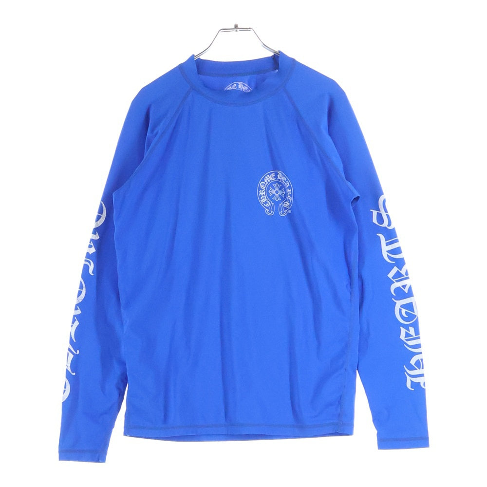 CHROME HEARTS(クロムハーツ) LASH GUARD ホースシュープリントラッシュガード長袖Tシャツ ブルー