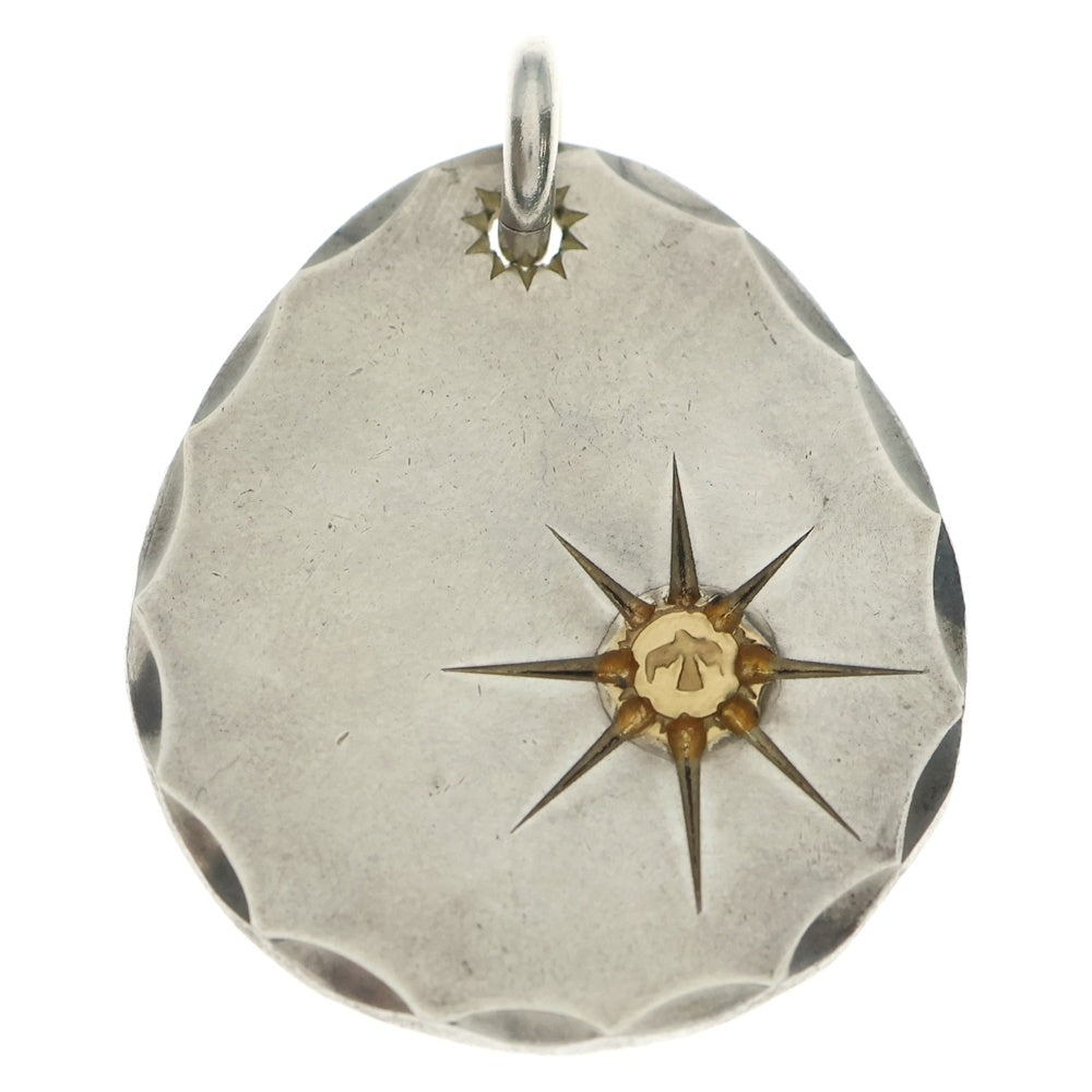 goro's(ゴローズ) 印台ズレ たたきメタル大 ペンダントトップ シルバー/ゴールド